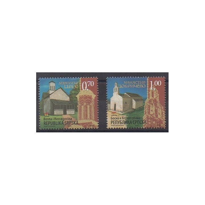 Acheter cette série de timbres de Bosnie-Herzégovine République Serbe de l'année 2007 (No 377/378).