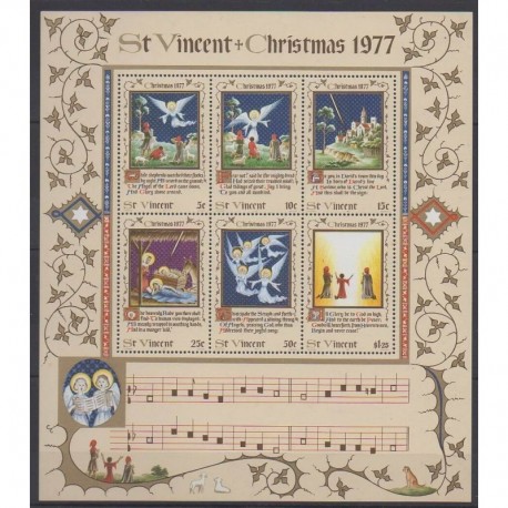 Saint Vincent - 1977 - Nb BF7 - Music - Christmas