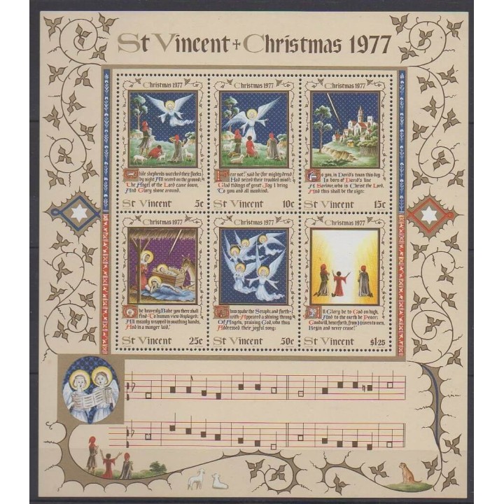 Acheter ce bloc-feuillet de Saint-Vincent de l'année 1977 (No BF7).