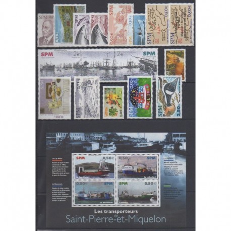 Saint-Pierre et Miquelon - Complete year - 2004 - Nb 810/828 - BF10 - PA84