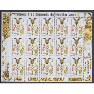 Buy this souvenir sheet  of France of the year 2021 (Nb F34 - Bijoux de Méditerranée).