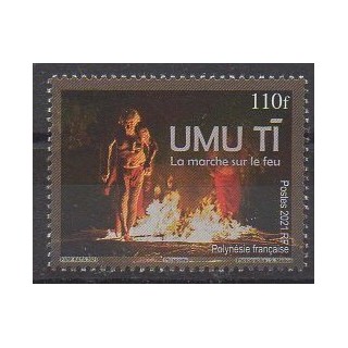 Acheter ce timbre de Polynésie de l'année 2021 (La marche sur le feu).