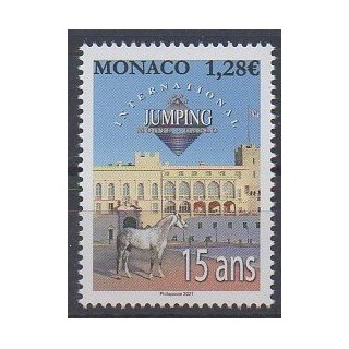 Acheter ce timbre de Monaco de l'année 2021 (Jumping international).