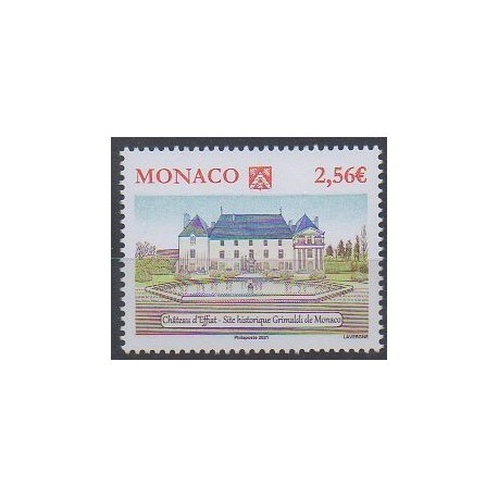 Monaco - 2021 - Nb 3293 - Castles