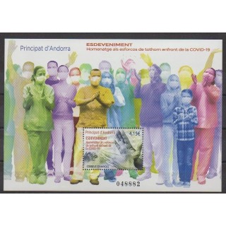 Acheter ce feuillet d'Andorre espagnol de l'année 2021 (No F496).