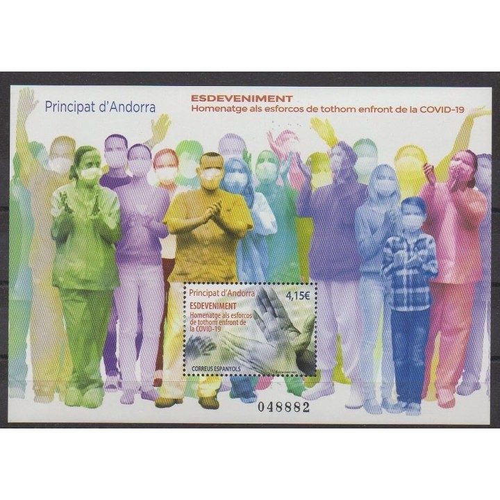 Buy this souvenir sheet  of Spanish Andorra of the year 2021 (Nb F496).