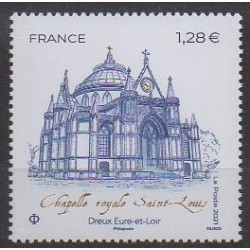 France - Poste - 2021 - No 5507 - Églises