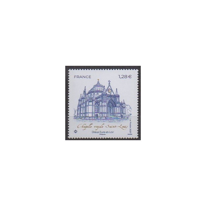 Buy this stamp of France of the year 2021 (Chapelle Saint-Louis).