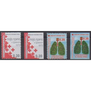 Acheter cette série de timbres de Bosnie-Herzégovine République Serbe de l'année 2014 (No TB37/38-TB37a/38a).