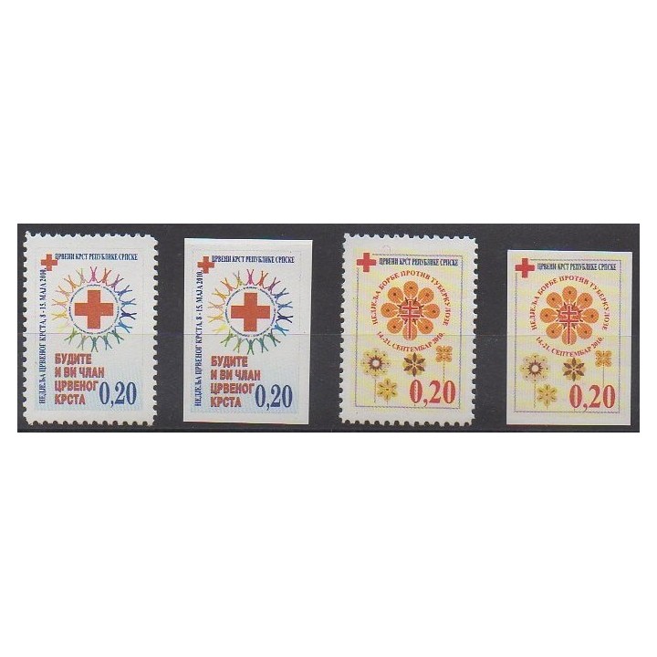 Buy this set of stamps of Bosnia and Herzegovina of the year 2010 (Nb TB29/30 - TB29a/30a).