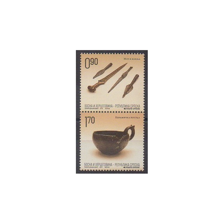 Acheter cette série de timbres de Bosnie-Herzégovine République Serbe de l'année 2014 (No 595/596).
