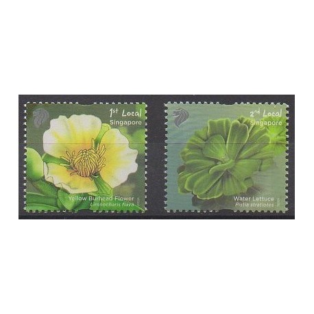 Singapour - 2012 - No 1885/1886 - Fleurs