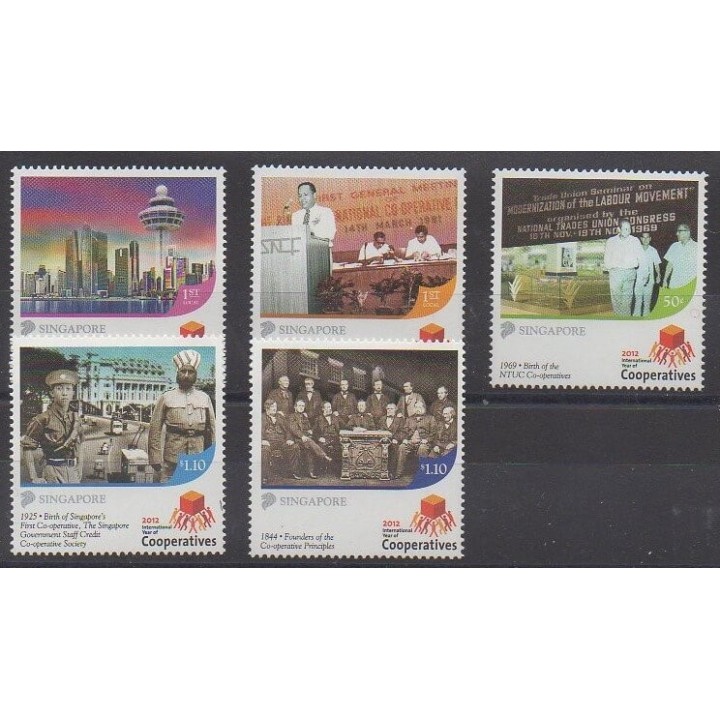 Acheter cette série de timbres de Singapour de l'année 2012 (No 1902/1906).