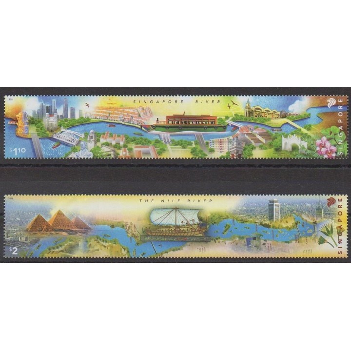 Acheter cette série de timbres de Singapour de l'année 2011 (No 1869/1870).