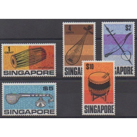 Singapore - 1969 - Nb 103/107 - Music