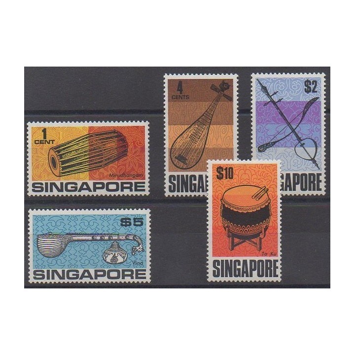 Acheter cette série de timbres de Singapour de l'année 1969 (No 103/107).
