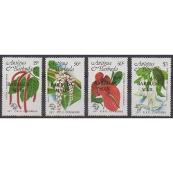 Barbuda - 1984 - Nb 688/691 - Flowers - Postal Service