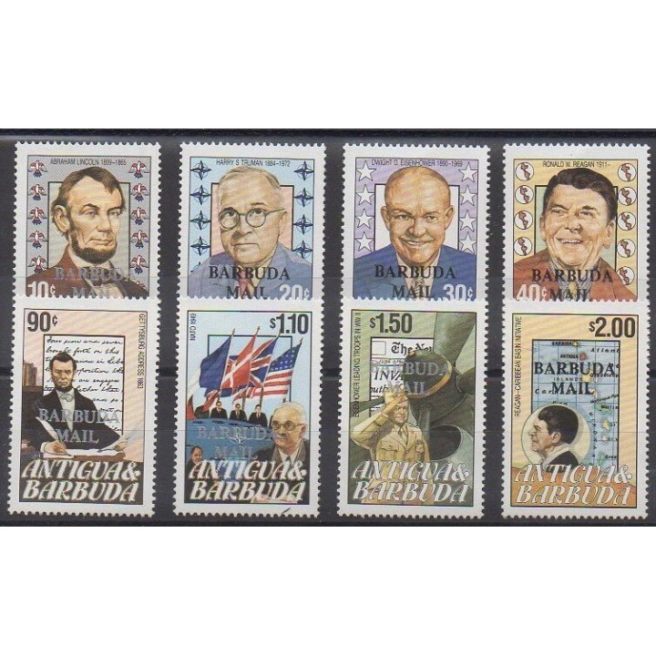 Acheter cette série de timbres de Barbuda de l'année 1984 (No 699/706).