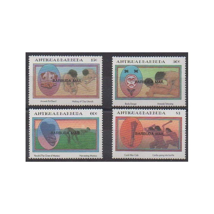 Acheter cette série de timbres de Barbuda de l'année 1985 (No 770/773).