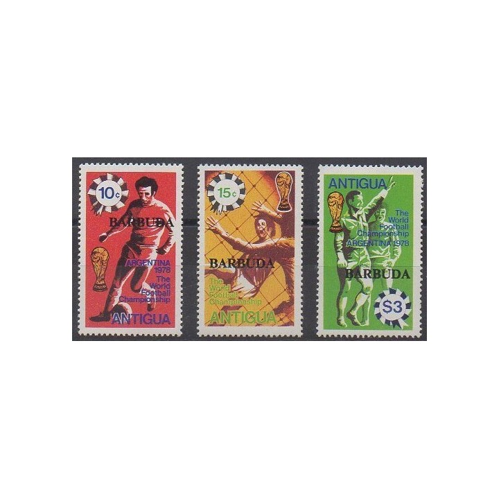 Acheter cette série de timbres de Barbuda de l'année 1978 (No 396/398).