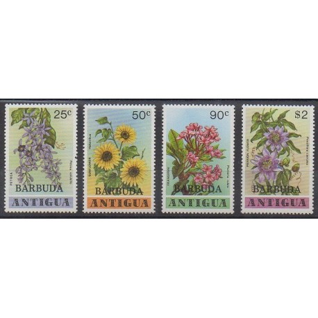 Barbuda - 1978 - Nb 412/415 - Flowers