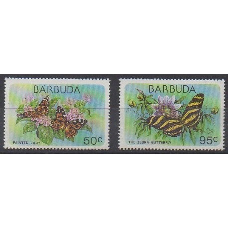 Barbuda - 1978 - Nb 408 et 410 - Insects