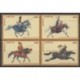Barbuda - 1998 - Nb 1775/1778 - Horses - Military history