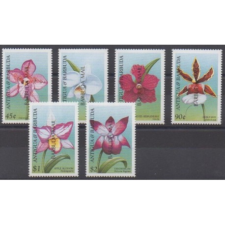 Barbuda - 1999 - Nb 1884/1889 - Orchids