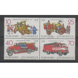 East Germany (GDR) - 1987- Nb 2722/2725 - Firemen
