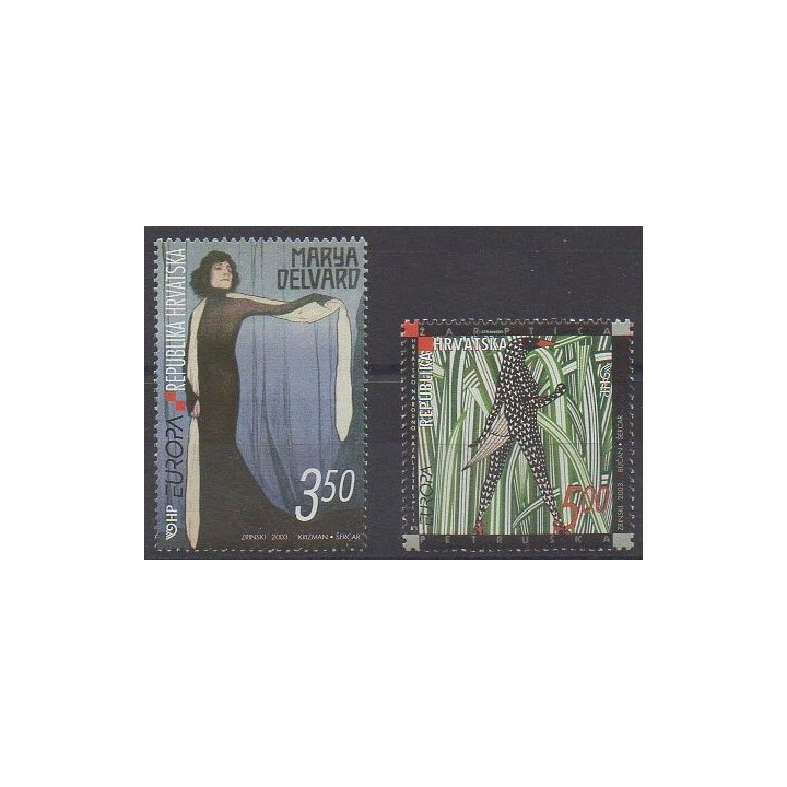 Buy this set of stamps of Croatia of the year 2003 (Nb 612/613).
