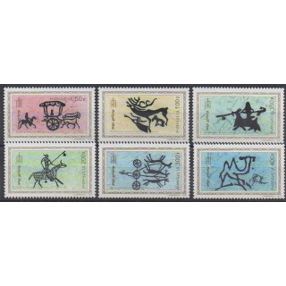 Acheter cette série de timbres de Mongolie de l'année 2002 (No 2649/2654).