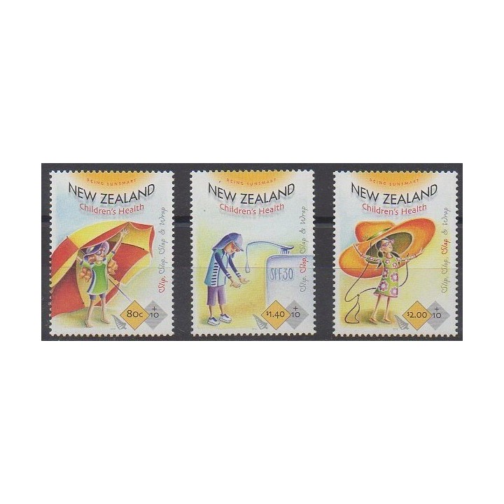 Acheter cette série de timbres de Nouvelle-Zélande de l'année 2015 (No 3143/3145).
