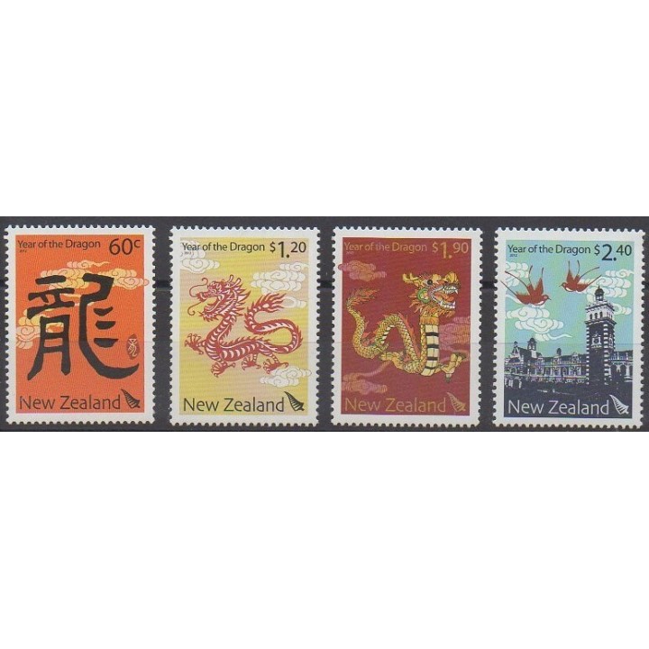 Acheter cette série de timbres de Nouvelle-Zélande de l'année 2012 (No 2762/2765).