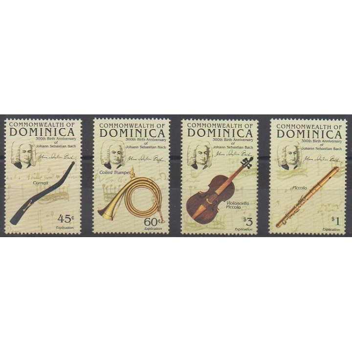 Acheter cette série de timbres de Dominique de l'année 1985 (No 862/865).