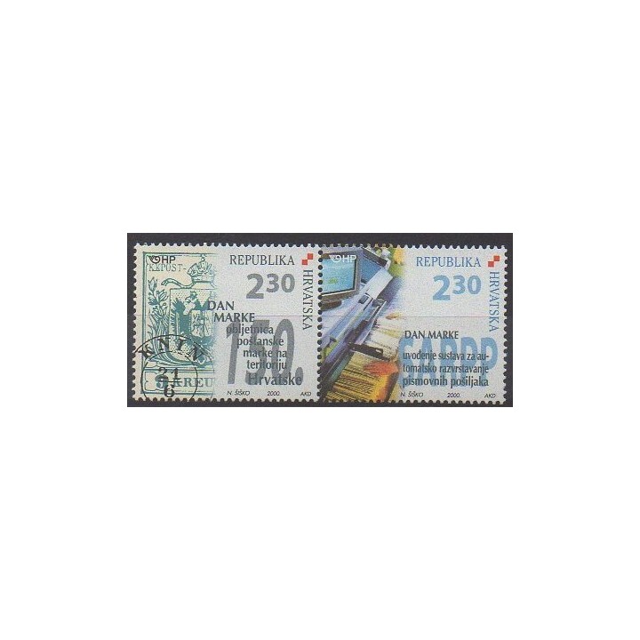 Buy this set of stamps of Croatia of the year 2000 (Nb 518/519).