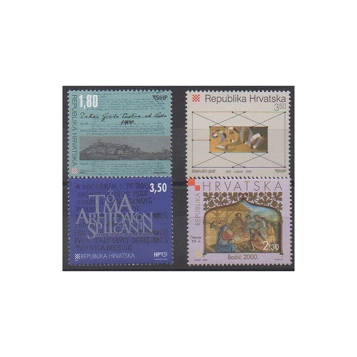 Buy this set of stamps of Croatia of the year 2000 (Nb 523/526).