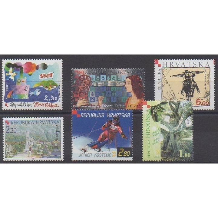 Acheter cette série de timbres de Croatie de l'année 2001 (No 531/536).