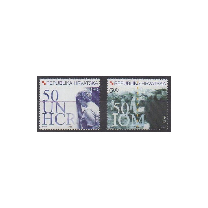 Buy this set of stamps of Croatia of the year 2001 (Nb 545/546).