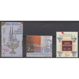 Buy this set of stamps of Croatia of the year 2002 (Nb 595/597).