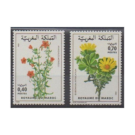 Maroc - 1981 - No 880/881 - Fleurs