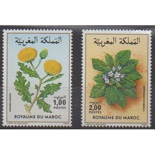 Buy this set of stamps of Morocco of the year 1986 (Nb 1008/1009).