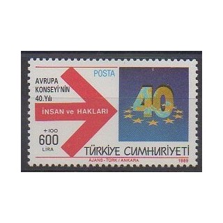 Buy this stamp of Turkey of the year 1989 (Nb 2604).