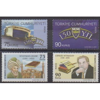 Buy this set of stamps of Turkey of the year 2009 (Nb 3469/3472).