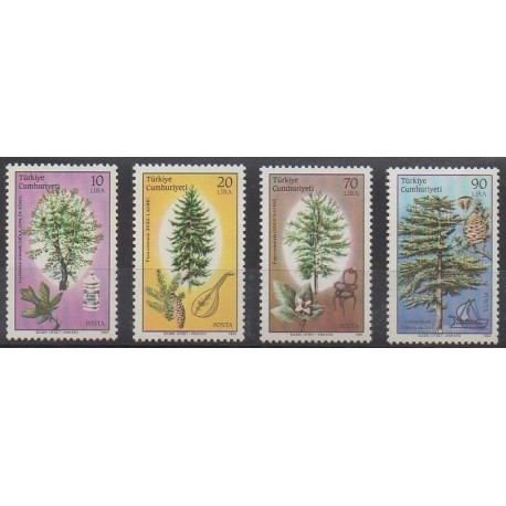 Turkey - 1984 - Nb 2449/2452 - Trees