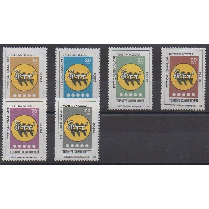 Buy this set of stamps of Turkey of the year 1985 (Nb 2476/2481).