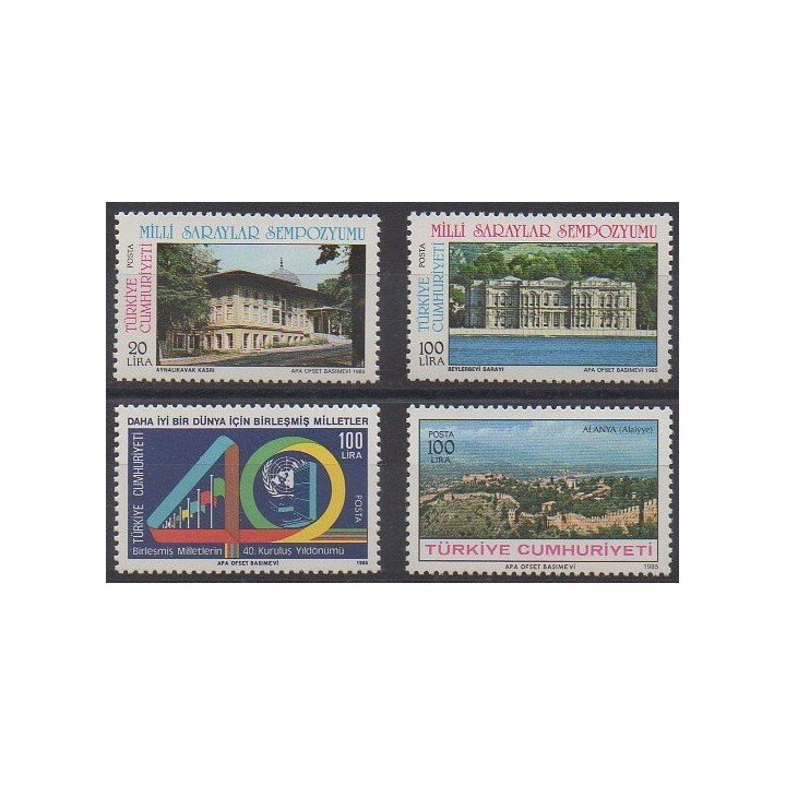 Acheter cette série de timbres de Turquie de l'année 1985 (No 2482/2485).