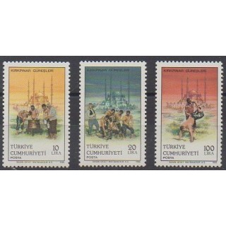 Buy this set of stamps of Turkey of the year 1986 (Nb 2507/2509).