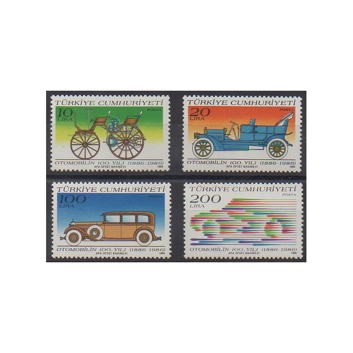 Acheter cette série de timbres de Turquie de l'année 1986 (No 2511/2514).