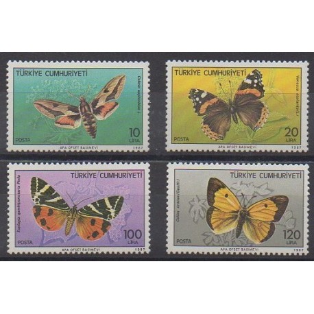 Turquie - 1987 - No 2525/2528 - Insectes