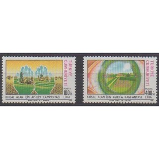 Buy this set of stamps of Turkey of the year 1988 (Nb 2578/2579).